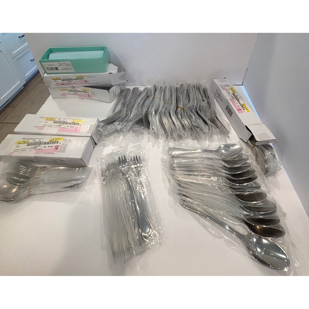 Huge Lot Winco Shangarila Flatware Set 18/8 S/S Spoons Forks New Mixed Lot 119